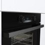 Refurbished Hisense BI64211PB 60cm Single Built In Electric Oven with Pyrolytic Cleaning Black