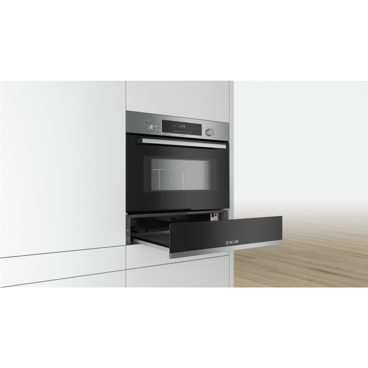 Bosch Series 6 14cm High Warming Drawer - Stainless Steel