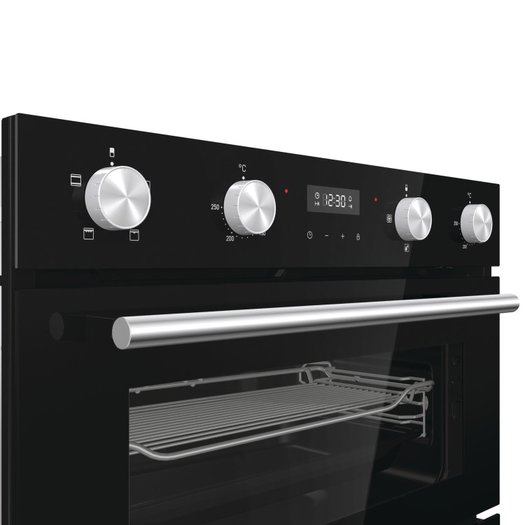 Refurbished Hisense BID75211BGUK 60cm Double Built Under Electric Oven Black