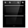 Refurbished Hisense BID75211BGUK 60cm Double Built Under Electric Oven Black