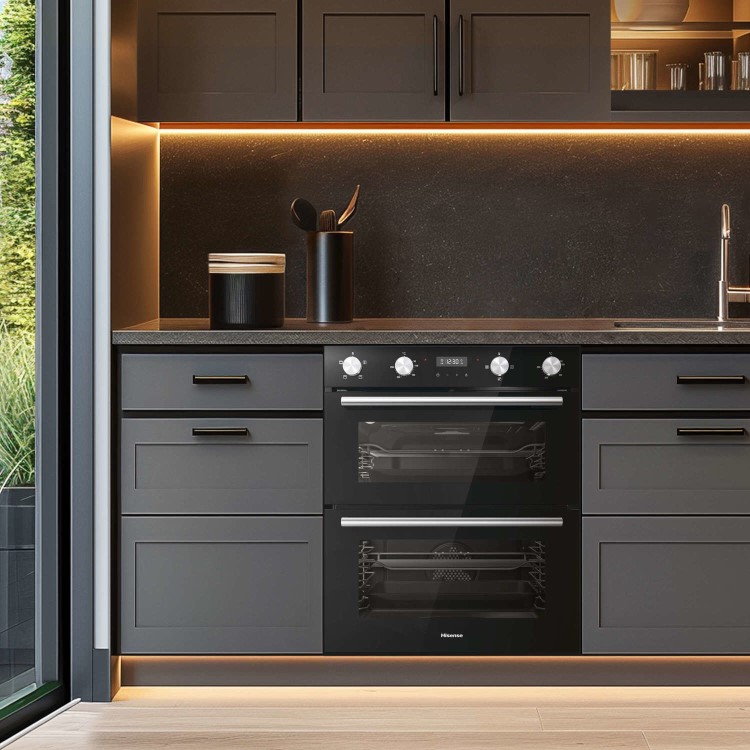 Hisense Electric Built Under Double Oven - Black