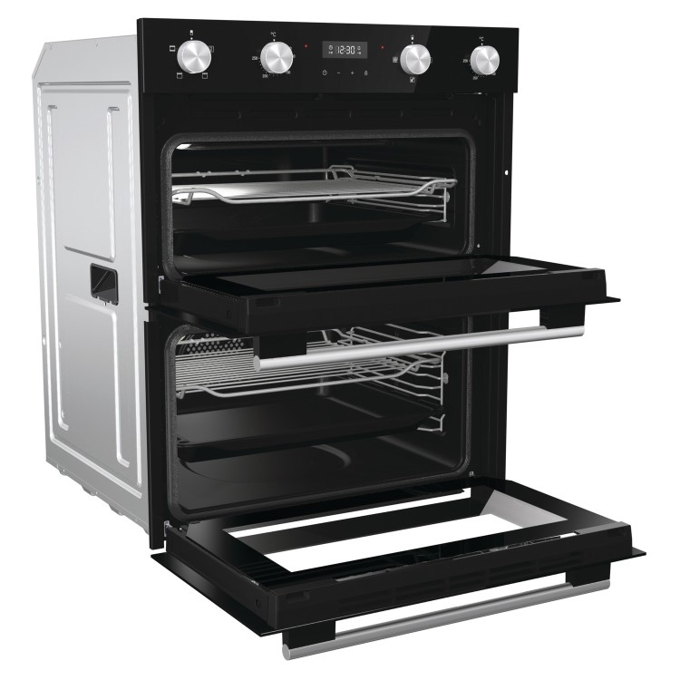 Refurbished Hisense BID75211BGUK 60cm Double Built Under Electric Oven Black