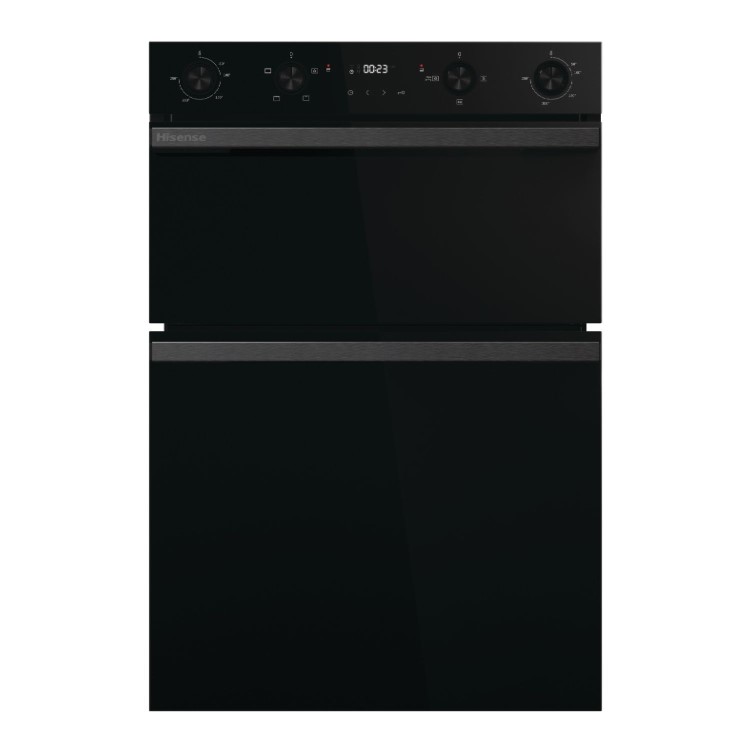 Refurbished Hisense Hi6 BID914221ADBG 60cm Double Built In Electric Oven Black