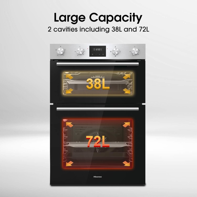 Hisense Electric Built-In Double Oven - Stainless Steel