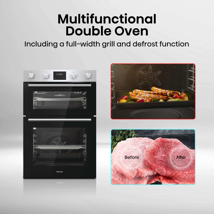 Hisense Electric Built-In Double Oven - Stainless Steel