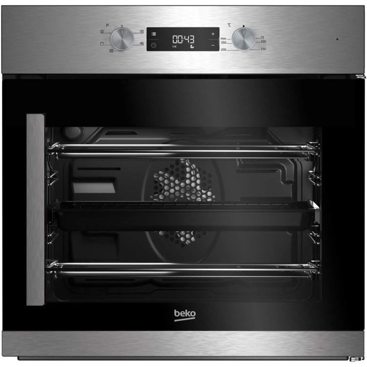 Refurbished Beko BIF22300XR 60cm Single Built In Electric Oven Stainless Steel