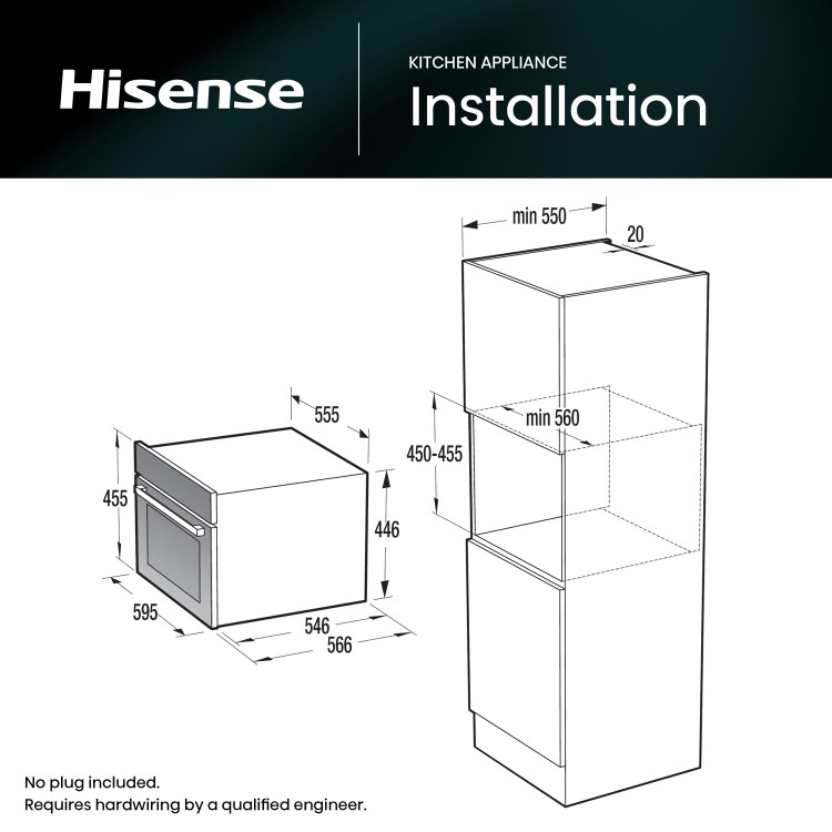 Hisense Built-In Electric Microwave Oven - Black