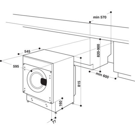 Hotpoint Anti-Stain 8kg Wash 6kg Dry Integrated Washer Dryer - White