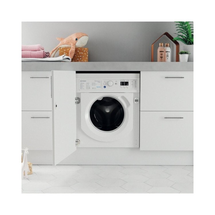 Indesit Push&Go 7kg Wash 5kg Dry 1400rpm Integrated Washer Dryer - White