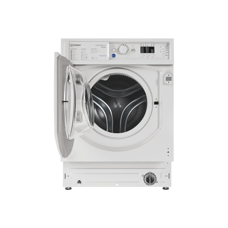 Indesit Push&Go 8kg Wash 6kg Dry 1400rpm Integrated Washer Dryer - White