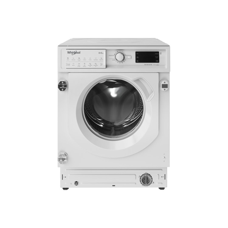 Whirlpool 6th sense 8kg Wash 6kg Dry 1400rpm Integrated Washer Dryer - White