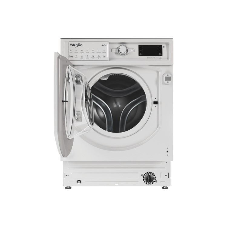 Whirlpool 6th sense 8kg Wash 6kg Dry 1400rpm Integrated Washer Dryer - White