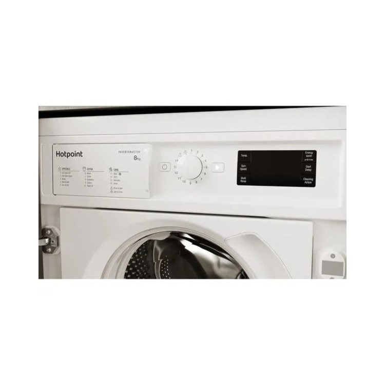 Hotpoint Anti-stain 8kg 1400rpm Integrated Washing Machine - White