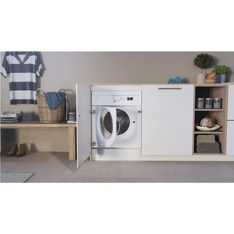 Indesit Ecotime 8kg 1200rpm Integrated Washing Machine - White