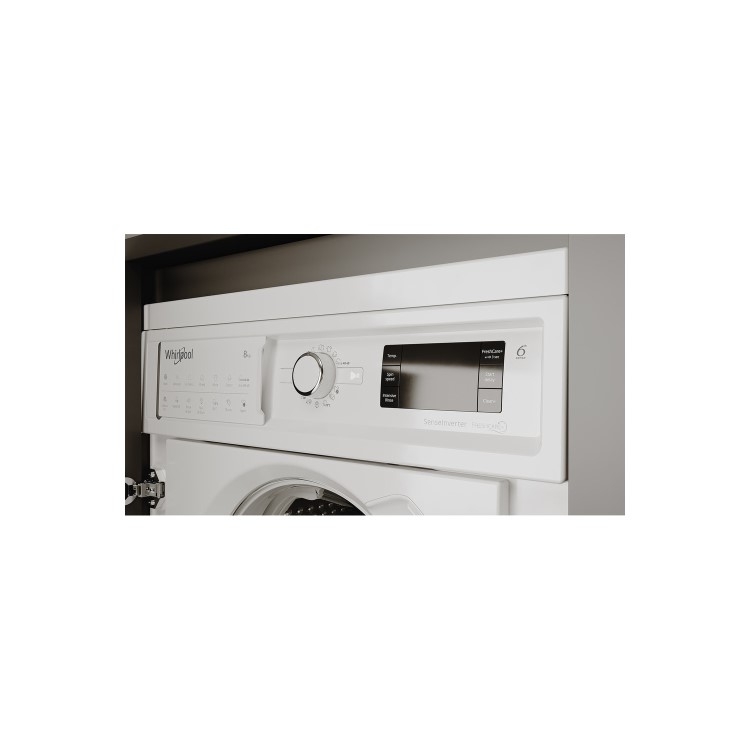 Whirlpool 6th sense 8kg 1400rpm Integrated Washing Machine - White