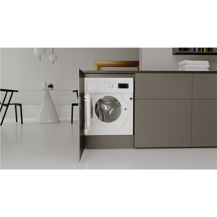 Whirlpool 6th sense 9kg 1400rpm Integrated Washing Machine - White