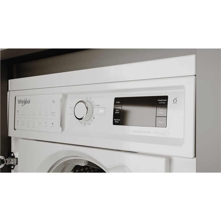 Whirlpool 6th sense 9kg 1400rpm Integrated Washing Machine - White