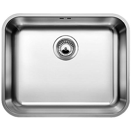 Single Bowl Undermount Chrome Stainless Steel Kitchen Sink - Blanco Supra 500-U