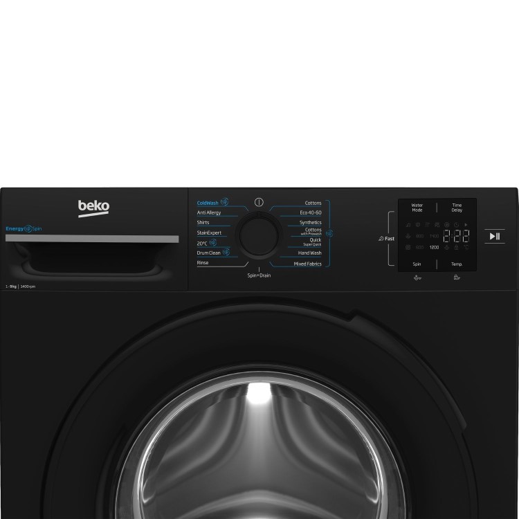 Beko 9kg 1400rpm Washing Machine - Black