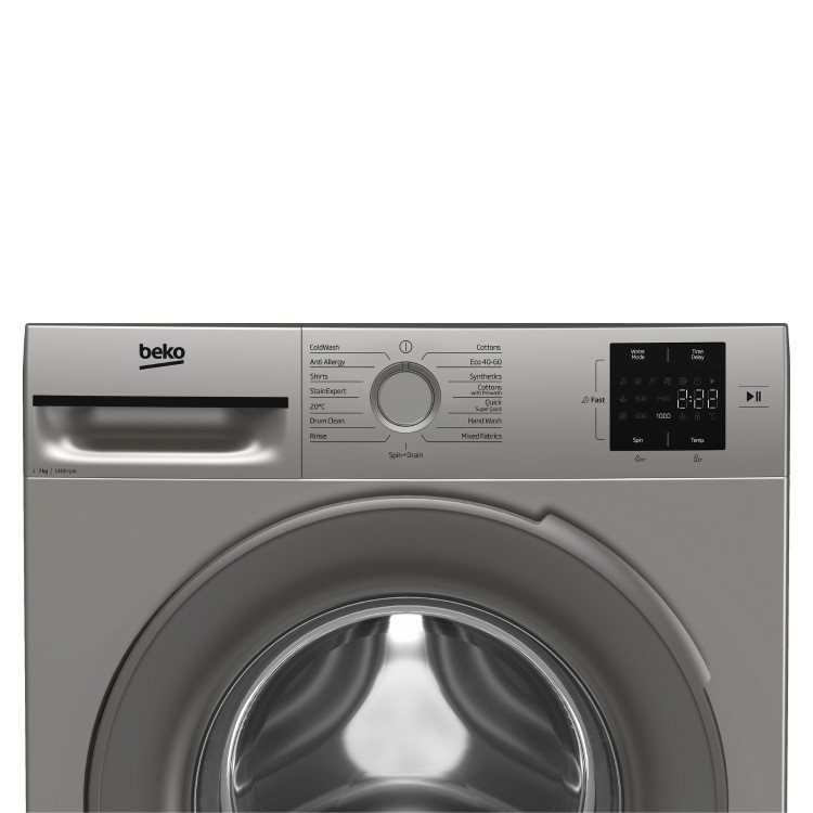 Beko 7kg 1400rpm Washing Machine - Silver