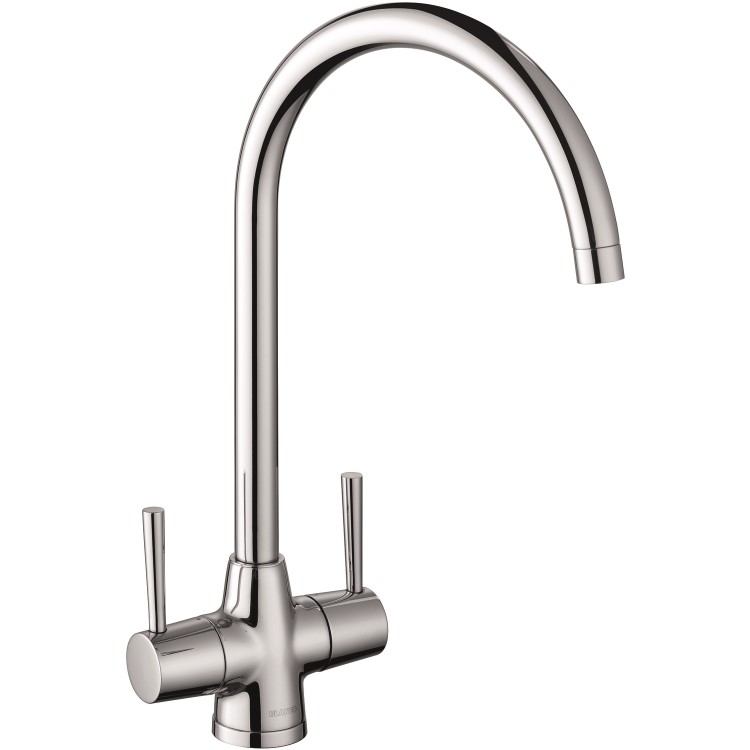 Blanco Chrome Twin Lever Max Kitchen Mixer  Tap