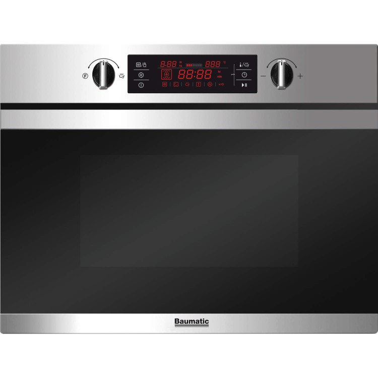 Baumatic BMC450SS 44 Litre Integrated Combination Microwave Oven in Stainless Steel