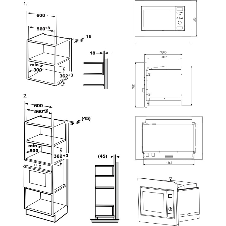 Beko Built-In Microwave - Stainless Steel