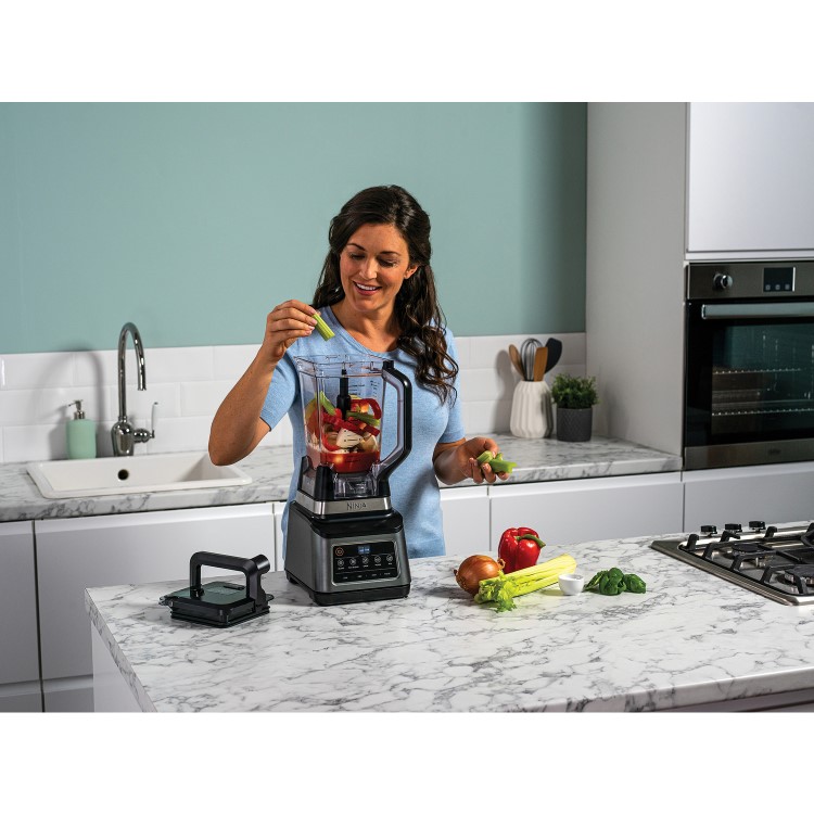 Ninja 3-in-1 Food Processor Blender and Smoothie Maker - Grey