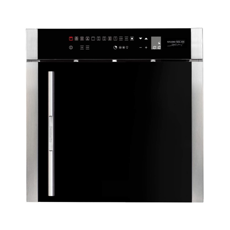 Baumatic BO667TS.SO Premium-line Side-opening Multifunction Electric Built-in Single Oven - Black And Stainless Steel