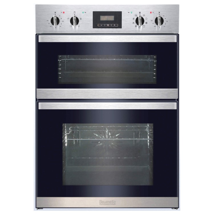 Baumatic BOD890SS Nine Function Electric Built-in Double Oven Stainless Steel