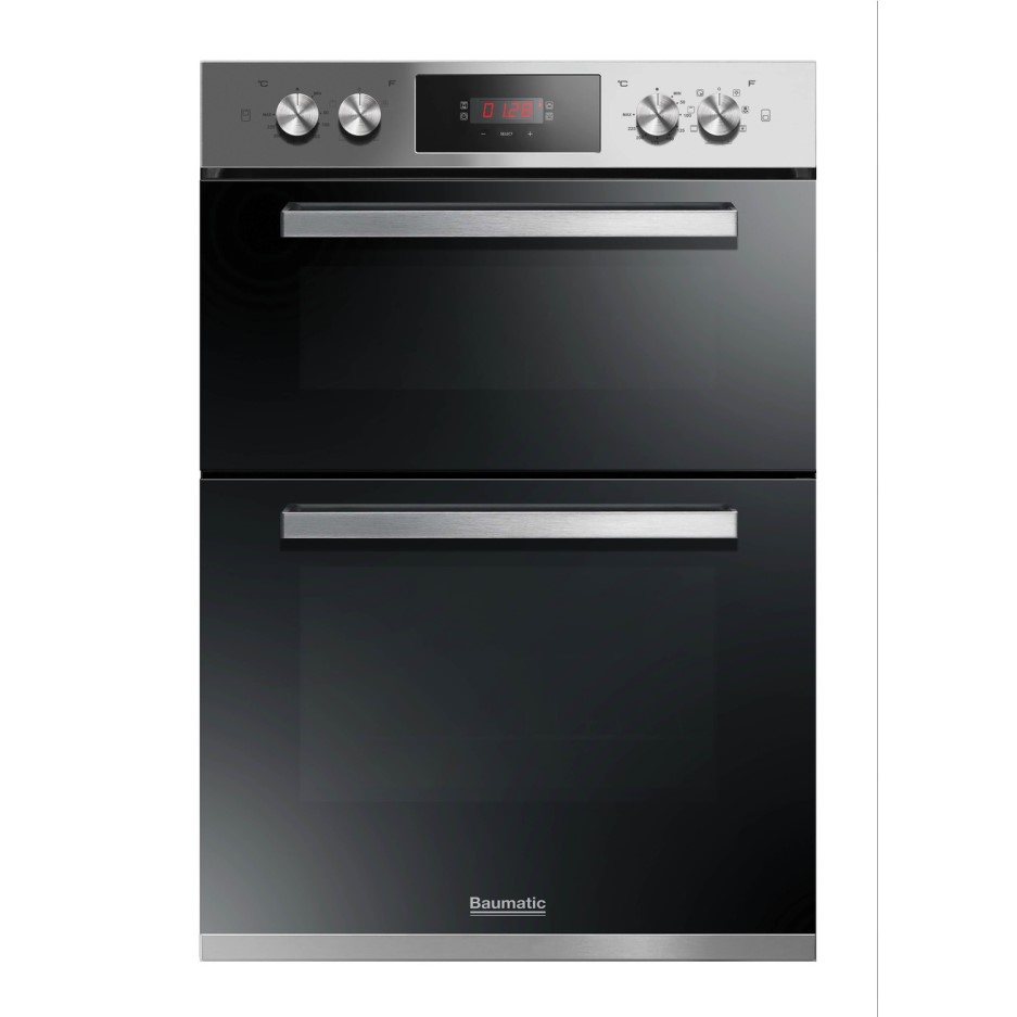 Baumatic BODM984X Multifunction Electric Built-in Double Oven Stainless ...