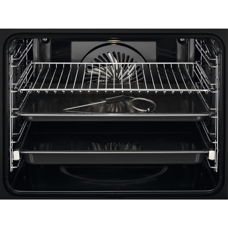 AEG 8000 Series Pyrolytic Self-Cleaning Digital Electric Single Oven with Food Probe - Stainless Steel