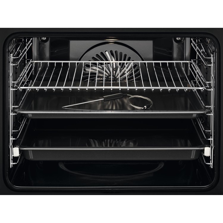 Refurbished AEG 8000 BPE748380T 60cm Single Built In Electric Oven Matte Black