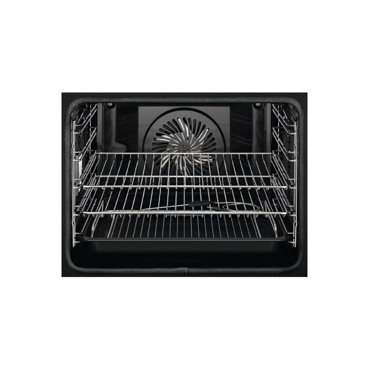 AEG 8000 Series Pyrolytic Self-Cleaning Digital Electric Smart Single Oven with Food Probe - Black