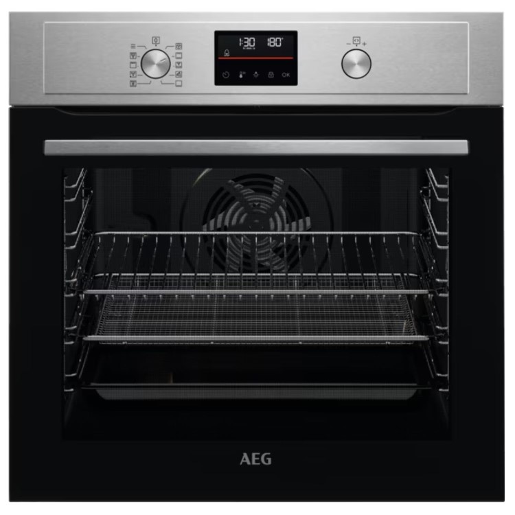 AEG 3000 Series AirFry Electric Single Oven - Stainless Steel