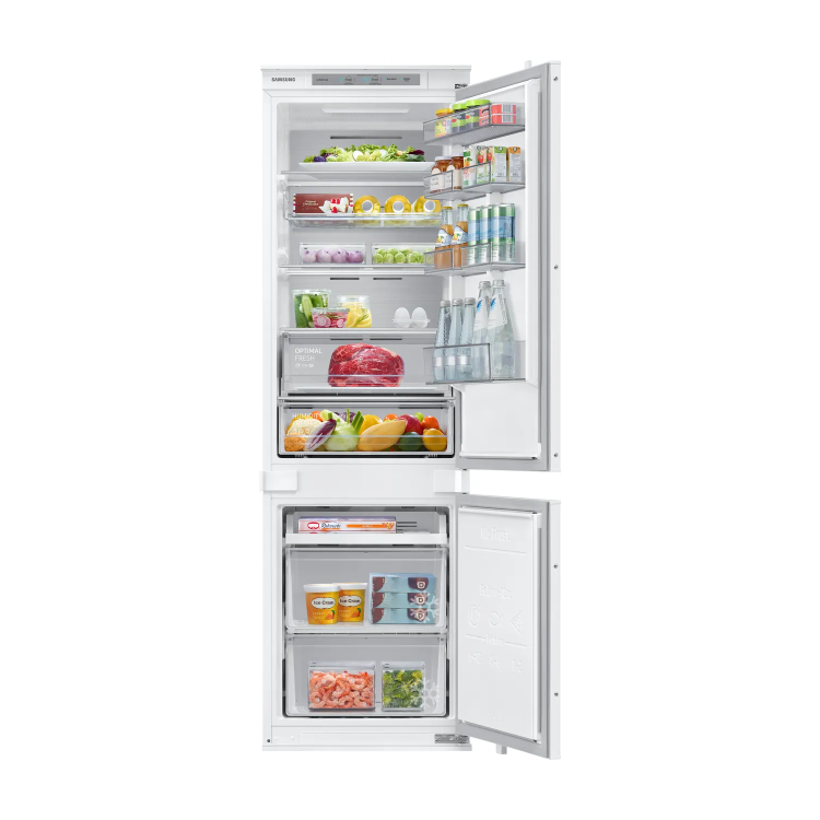 Refurbished Samsung BRB26705DWW Integrated 264 Litre 70/30 Frost Free Fridge Freezer White