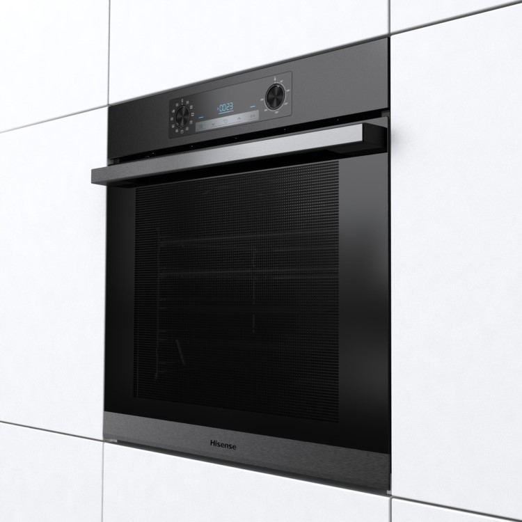 Hisense Electric Single Oven with Pyrolytic Cleaning - Black