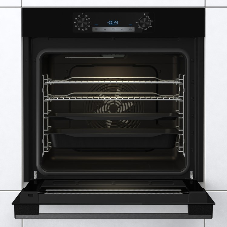 Hisense Electric Single Oven with Pyrolytic Cleaning - Black