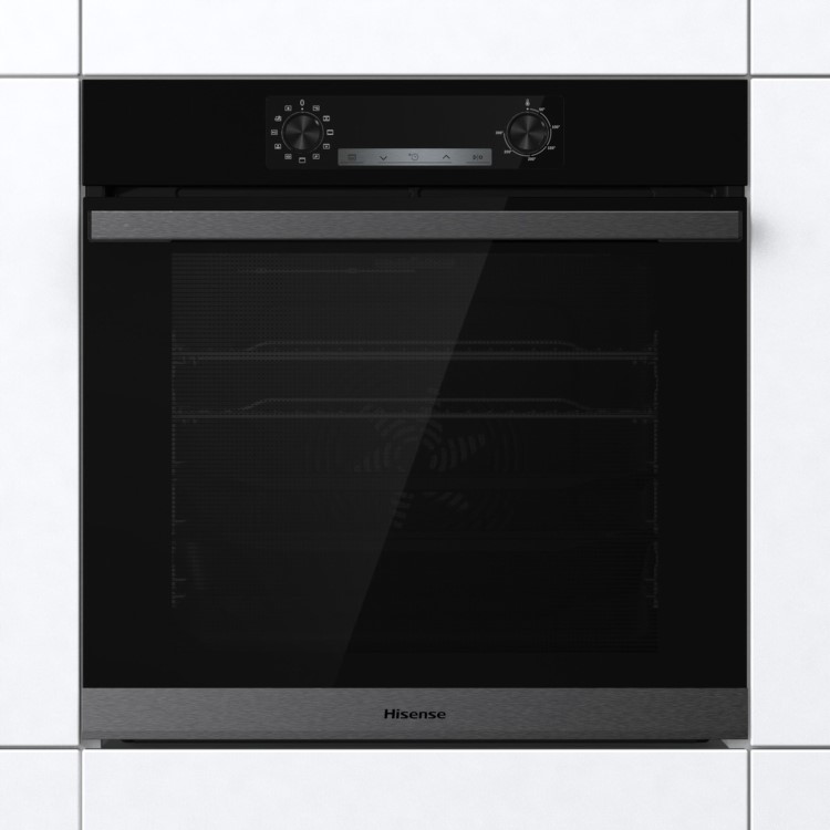 Hisense Electric Single Oven with Pyrolytic Cleaning - Black