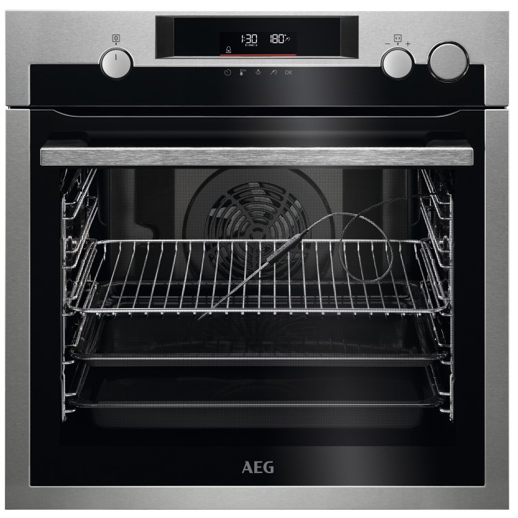 Refurbished AEG 7000 Series BSE577261M 60cm Single Built In Electric Oven Stainless Steel