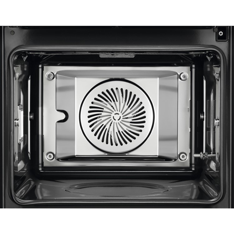 Refurbished AEG 9000 BSE998330M SteamPro 60cm Single Built In Electric Oven with Food Sensor & Command Wheel Black