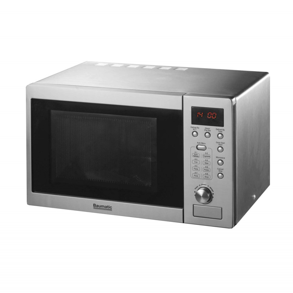 Baumatic BTM20.5SS 20 Litre Stainless Steel Freestanding Microwave Oven ...