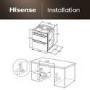 Hisense Hi6 Electric Built Under Double Oven - Black