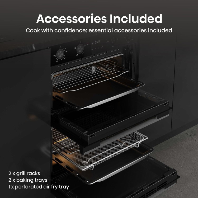 Hisense Hi6 Electric Built Under Double Oven - Black