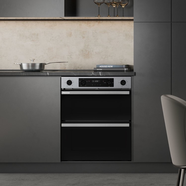 Hisense Hi6 Electric Built Under Double Oven - Stainless Steel