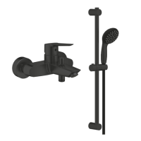 Grohe Slide Rail Kit With Single Lever Tap - Matt Black