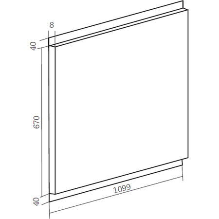 Rangemaster 110cm Stainless Steel Splashback