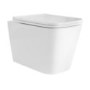 Albi Wall Hung Toilet 1160mm Pneumatic Frame & Cistern & Brushed Brass Flush Plate