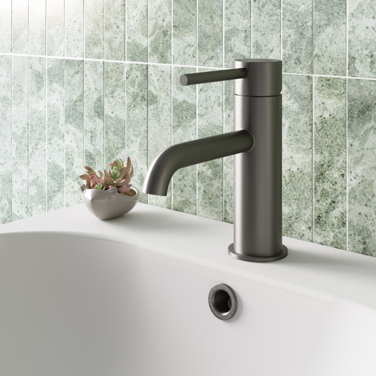 Gunmetal Mono Basin Mixer Tap - Arissa