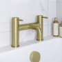 Brushed Brass Bath Mixer Tap - Arissa